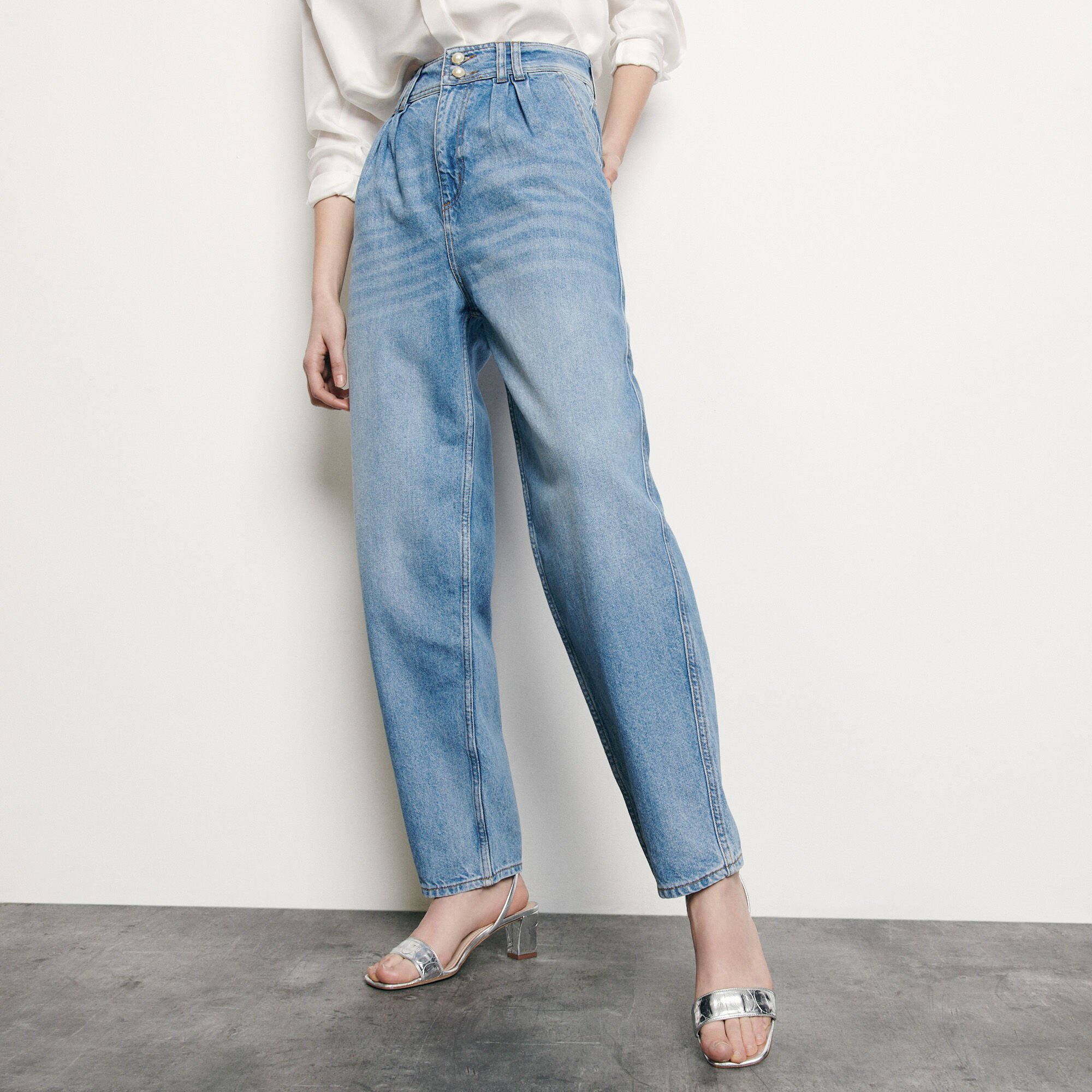 sandro high waisted jeans