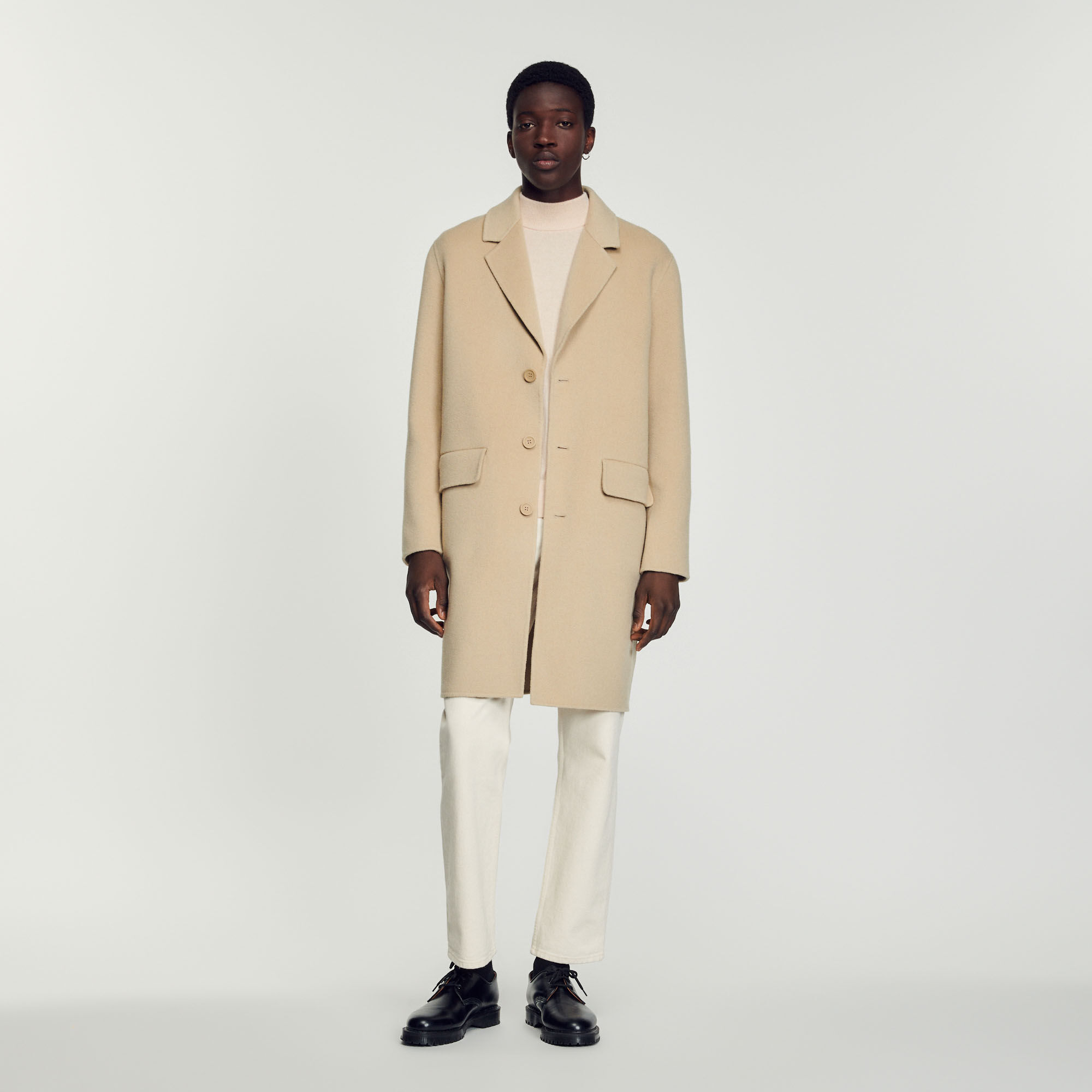 Sandro trench deals coat mens