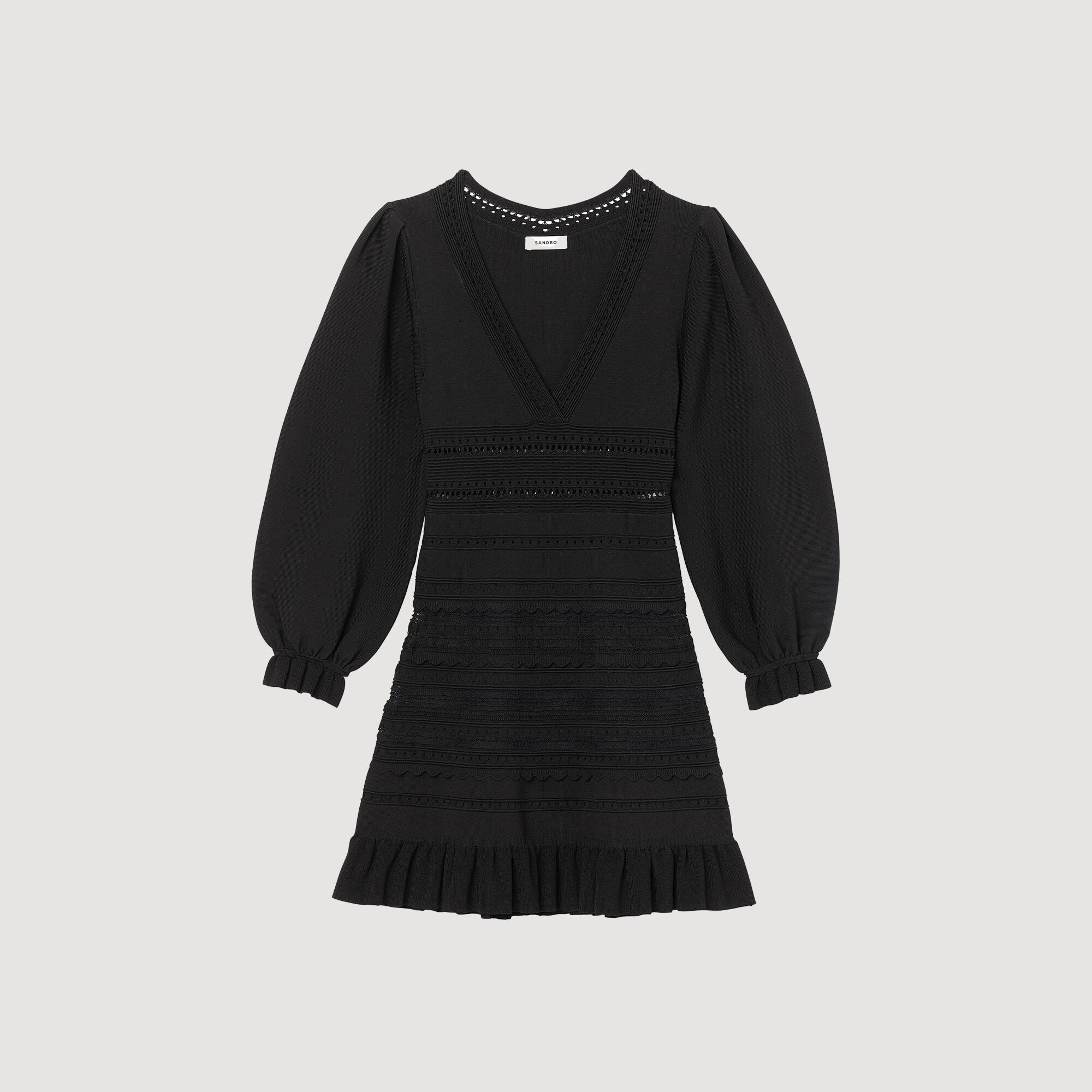 Short dress with ruffles