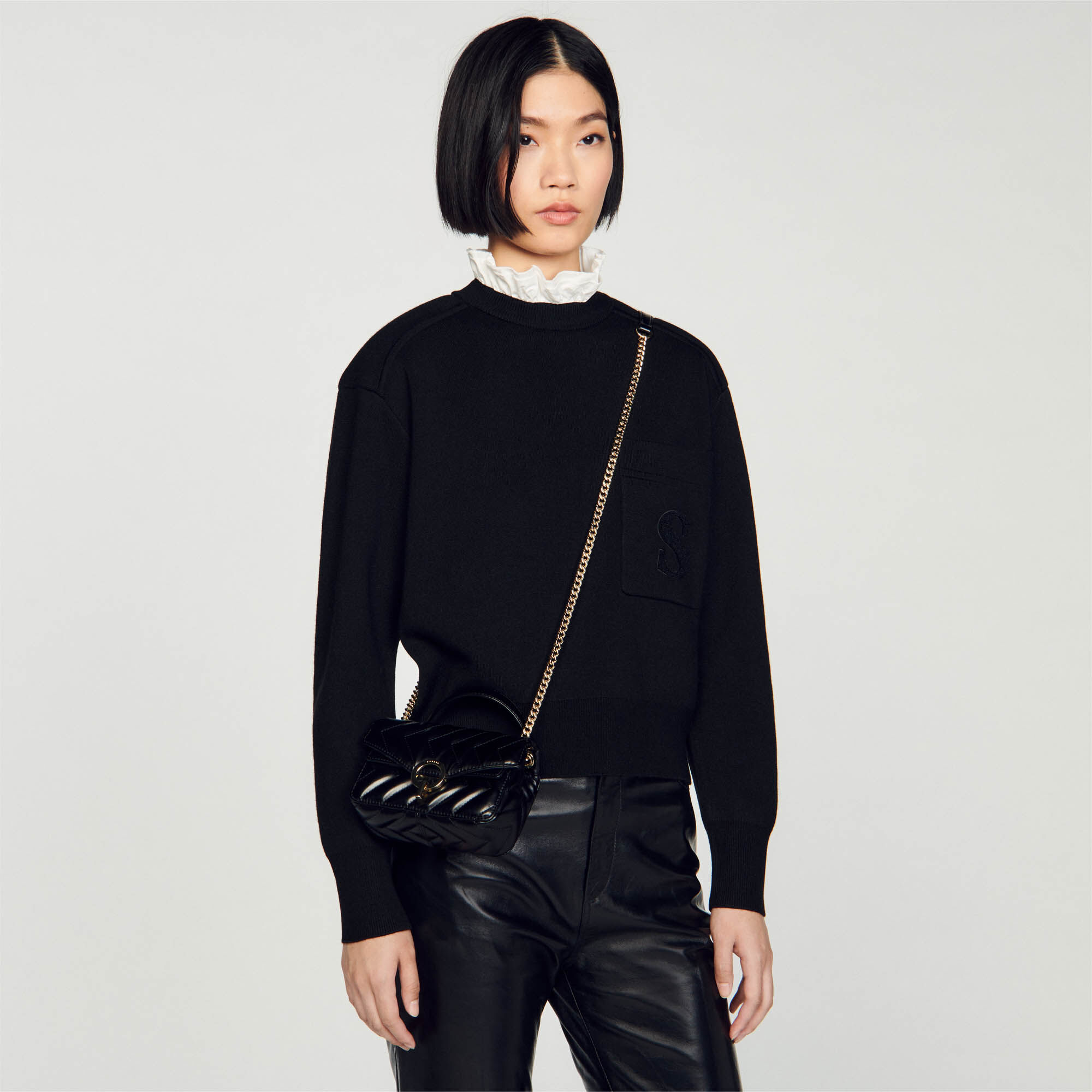 Mini handbag black store