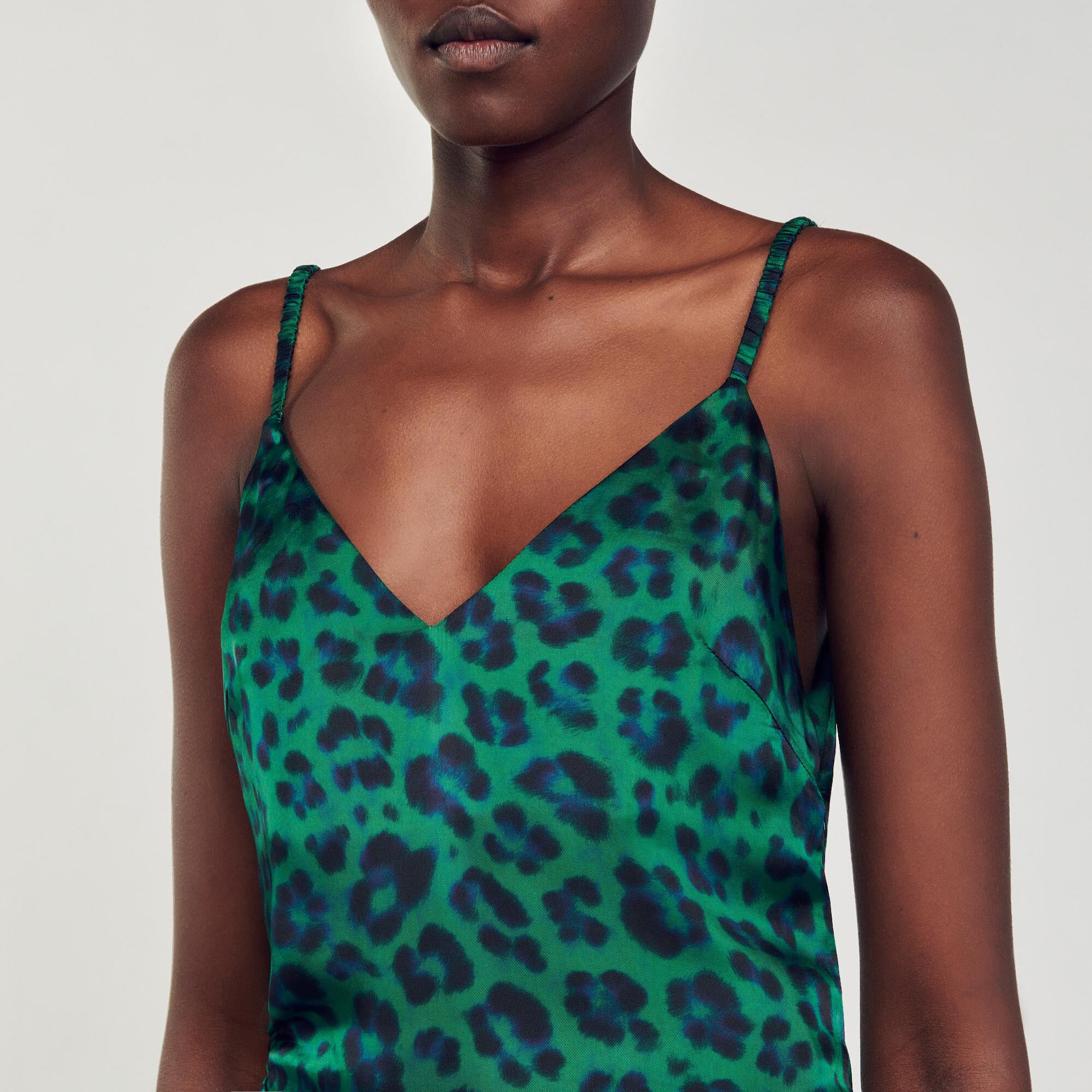 Leopard print 2025 slit dress