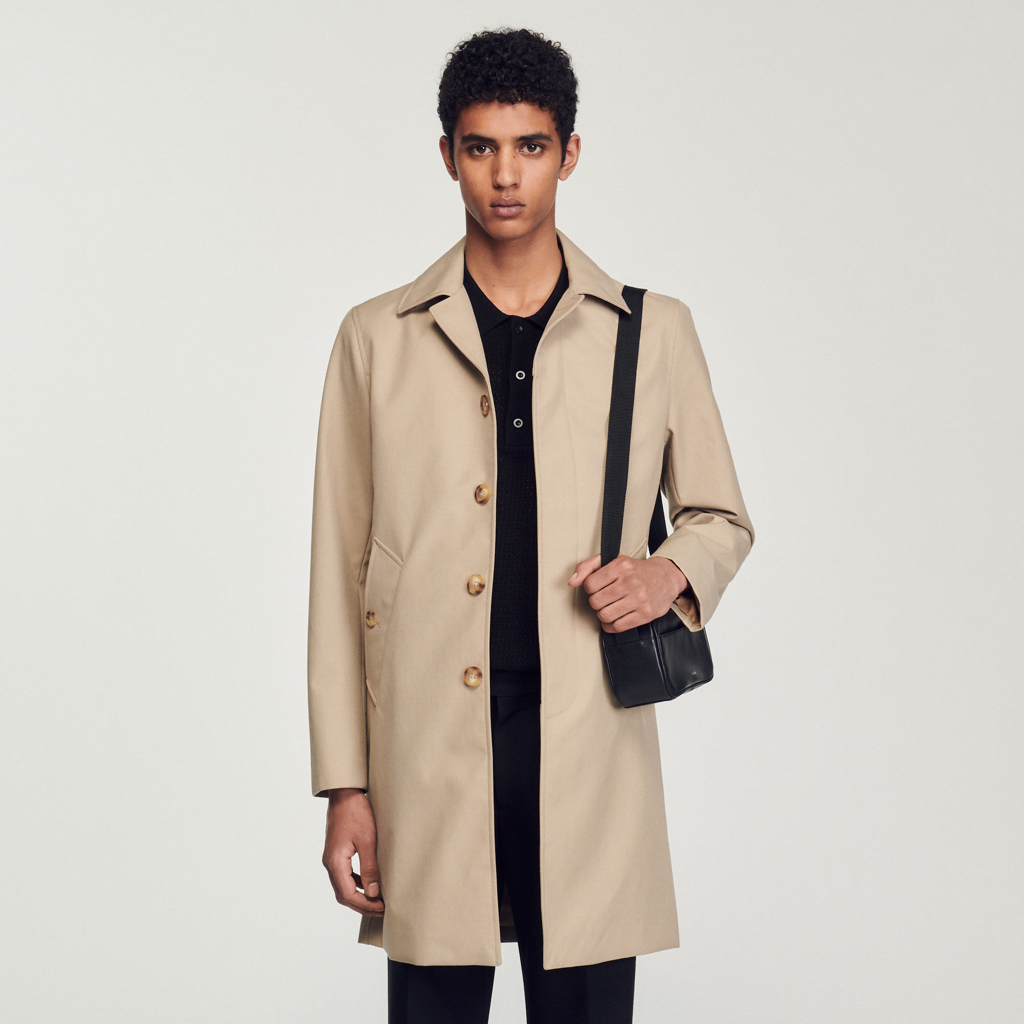 Trench coat sandro homme clearance