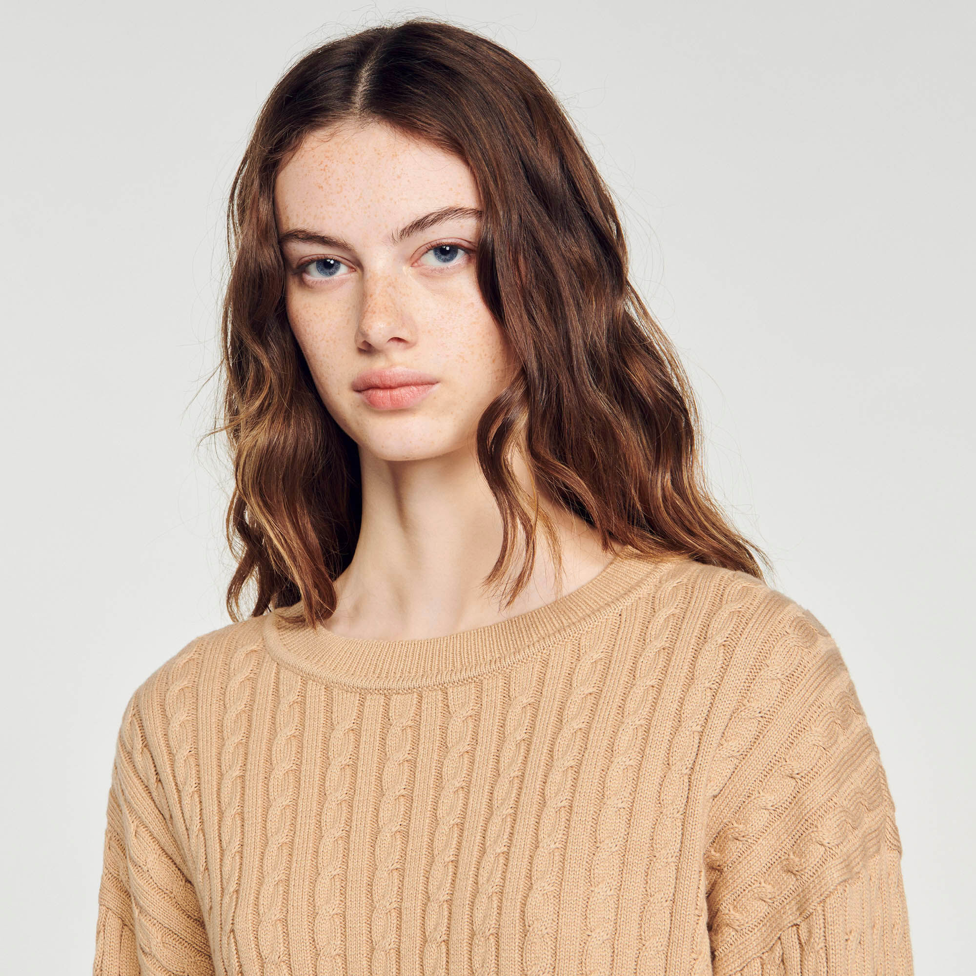 Beige sale cropped jumper