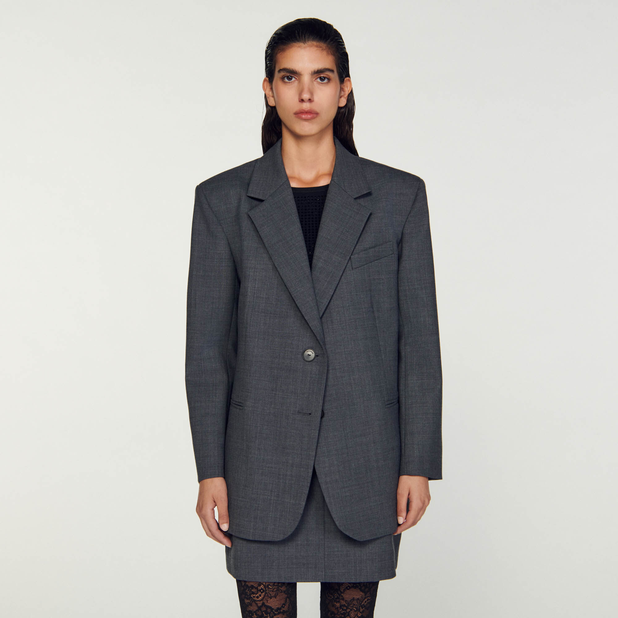 Oversized suit jacket SFPVE00840 - Blazers & Jackets | Sandro Paris