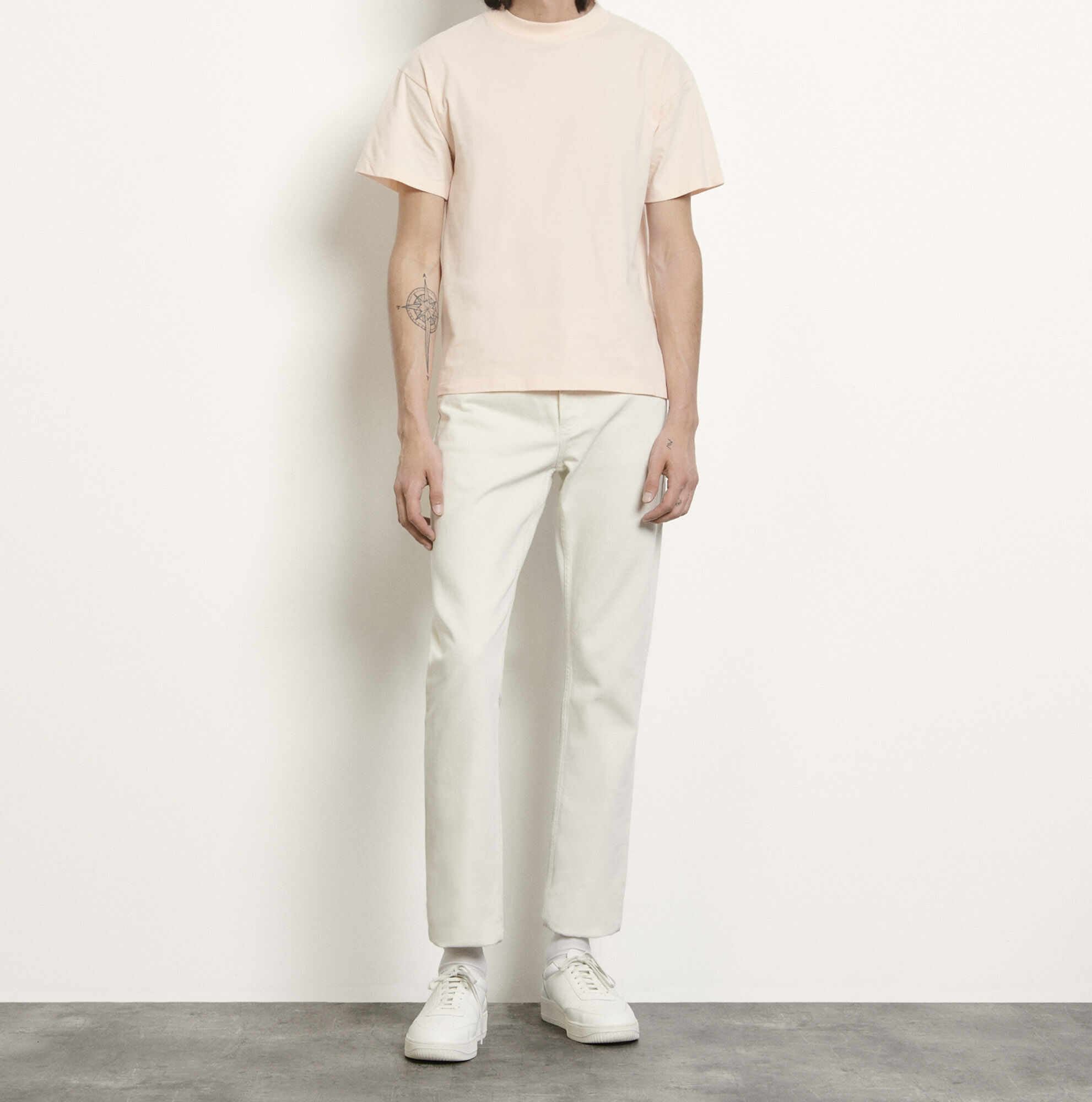 Sandro Brushed Cotton T-shirt In Pink