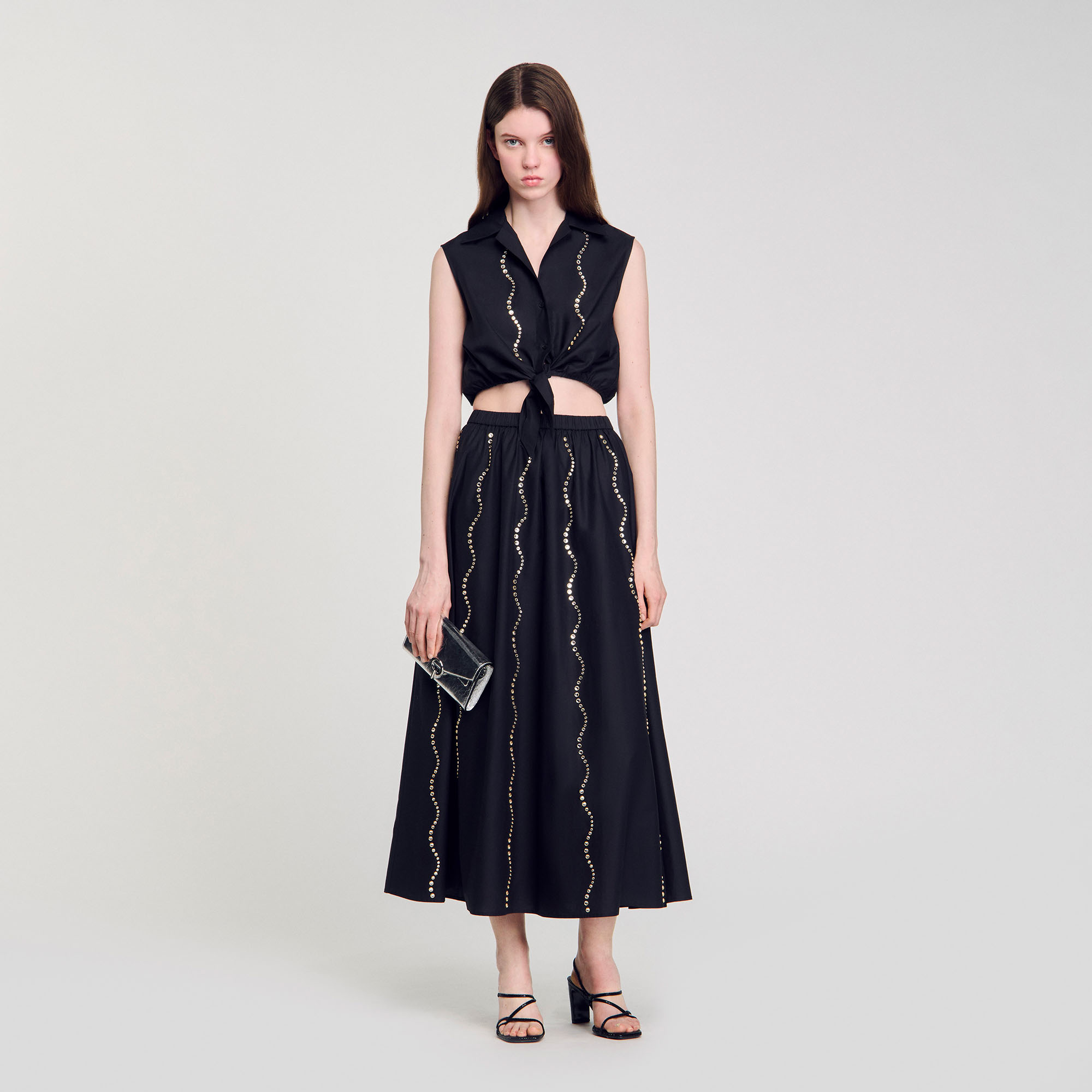 [LUV IS TRUE]★PY GLITTER LONG SKIRT Glitter Skirt Long 2025 | solajoiers.com