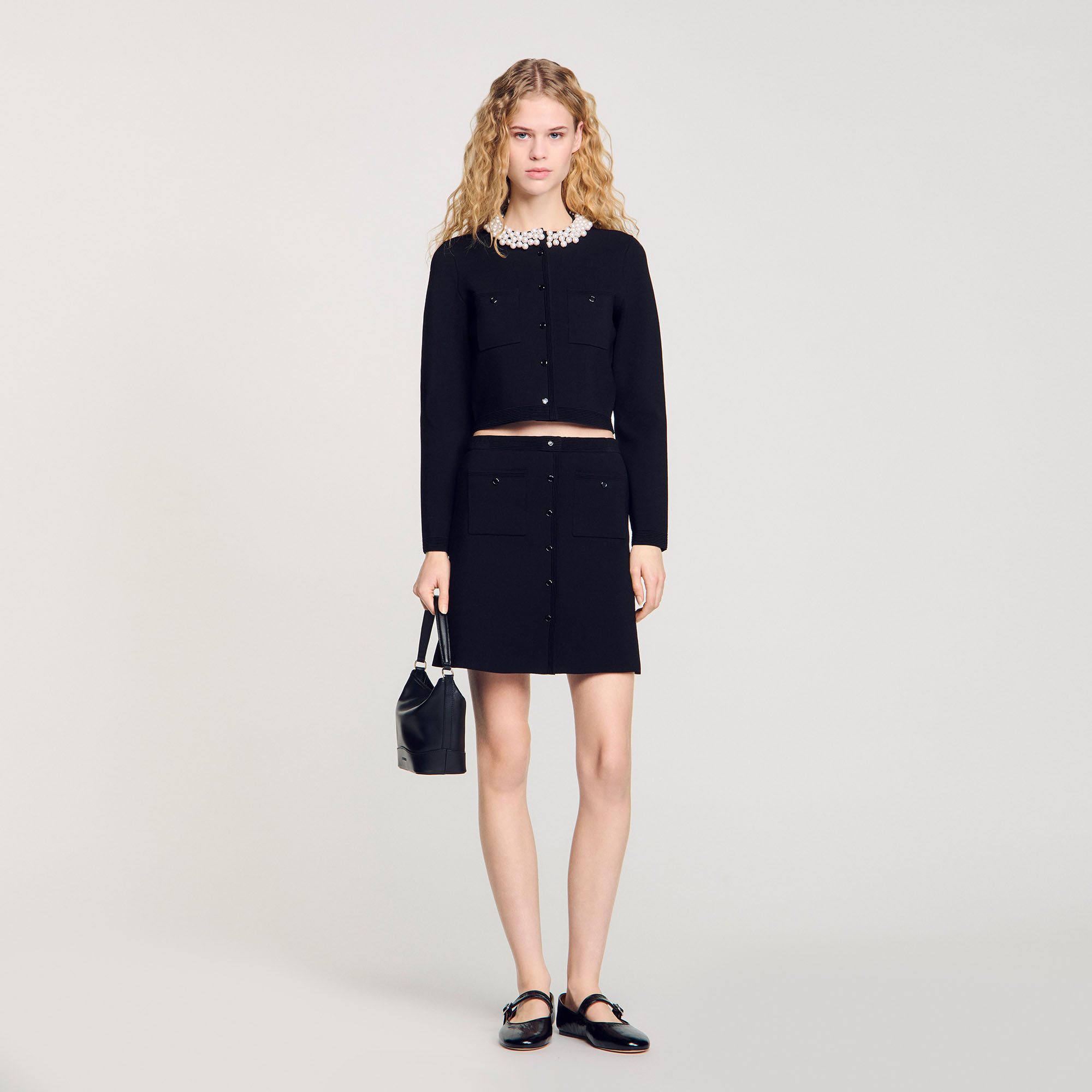 【PORTERNA】Quarter brush short skirt Textured mini skirt - Skirts & shorts - Women | Bershka