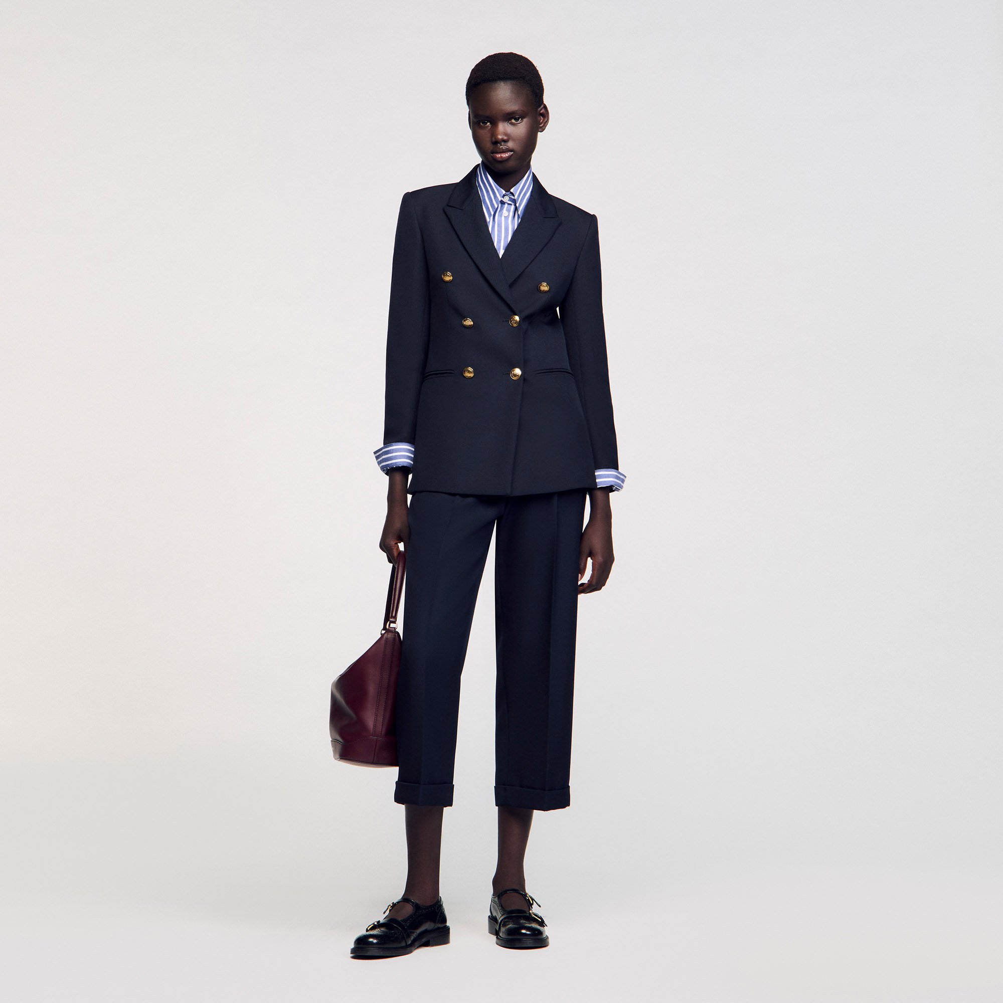 Double-breasted suit jacket | Sandro UK