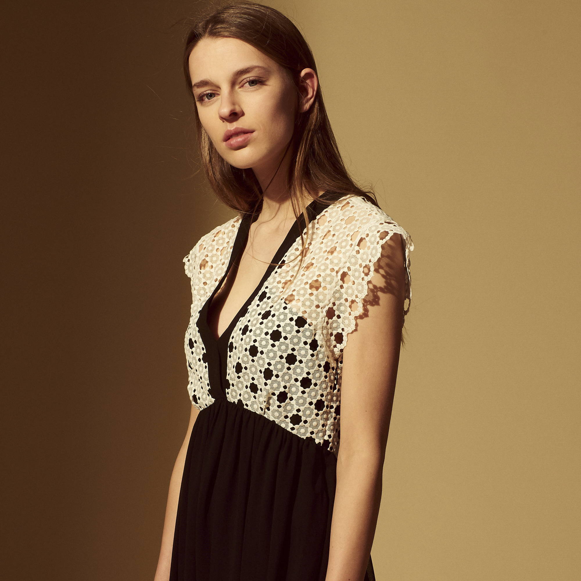 Mid Length Lace Summer Dress