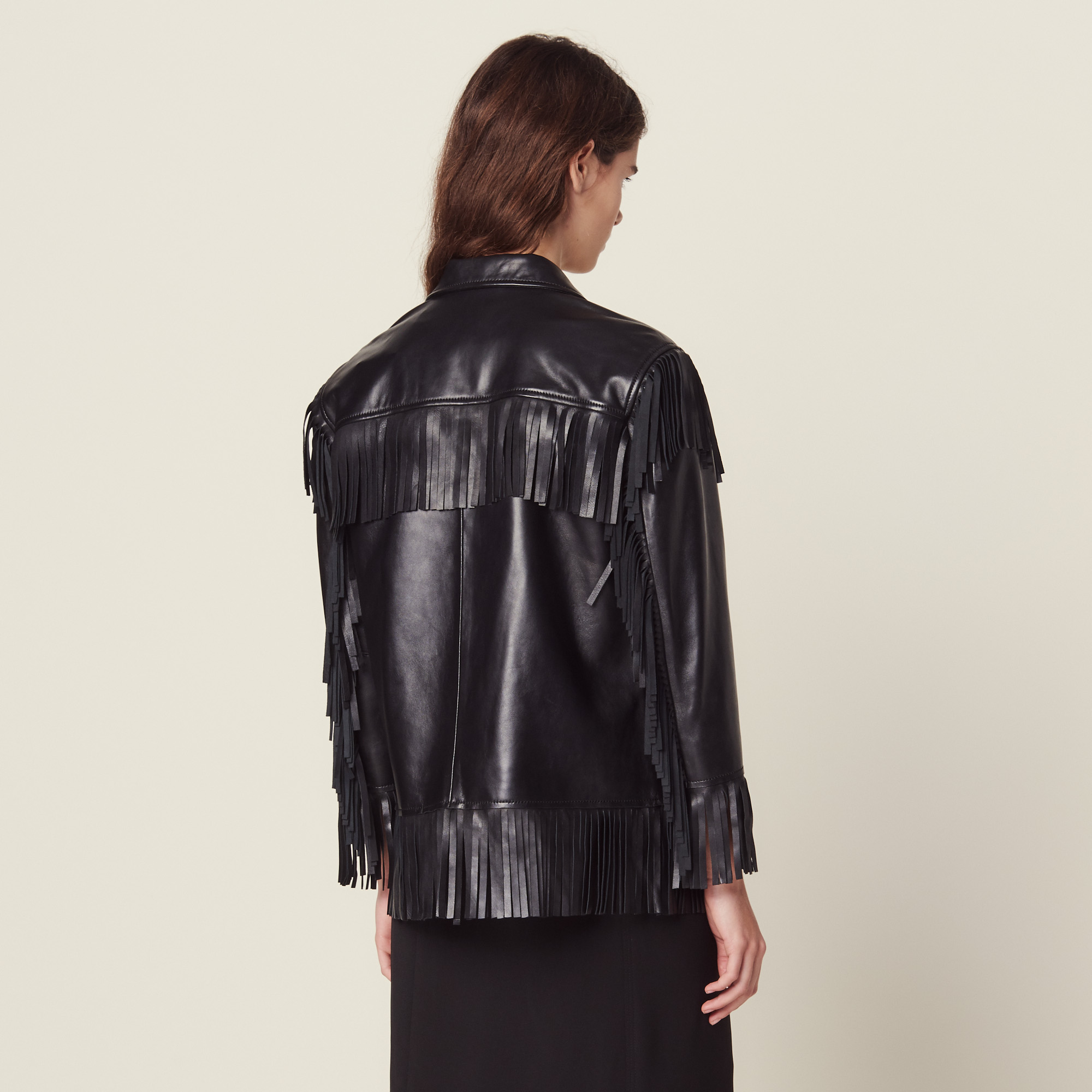 Fringed Leather Jacket